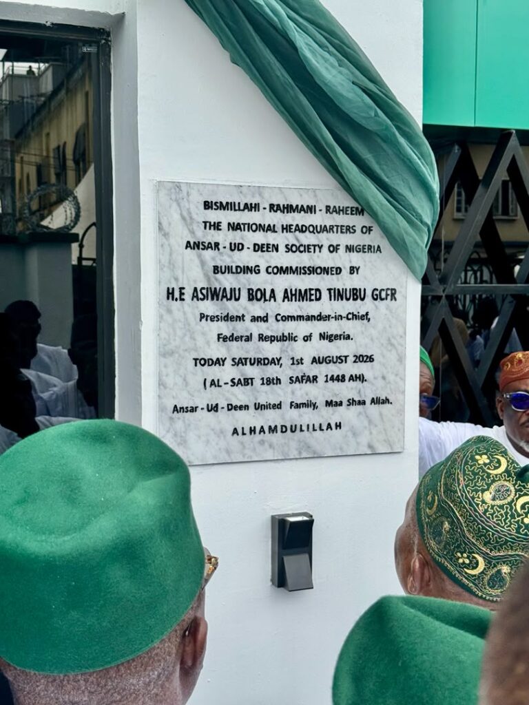 Tinubu Unveils New National Headquarters of Ansar-Ud-Deen Society in Lagos – THISDAYLIVE