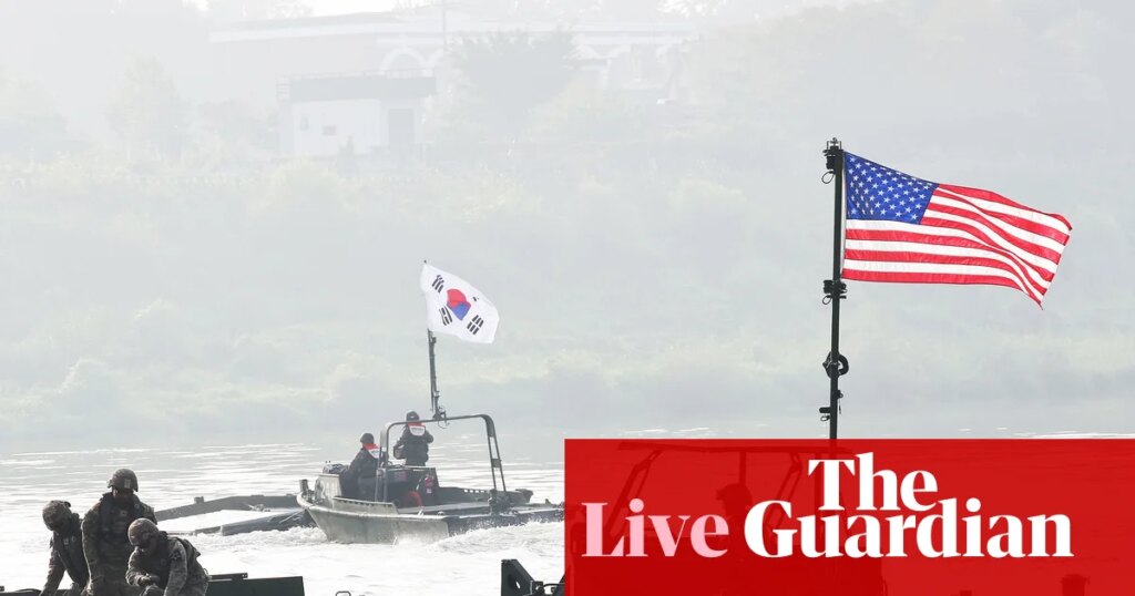 Top Democrat slams Trump’s ‘inane, haphazard’ cuts to US-South Korea drills – live | Trump administration