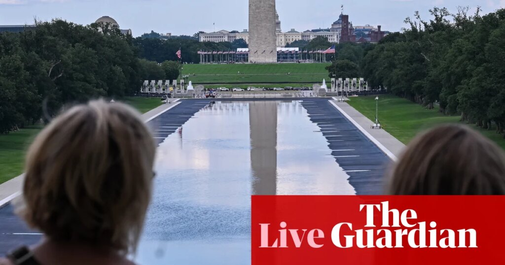 Trump administration continues to ‘attack an innocent man’ over reflecting pool, say lawyers for Olympian – live | Trump administration