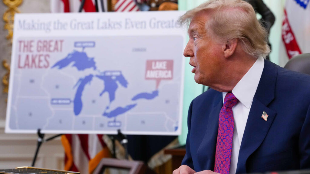 Trump signs order to rename Lake Ontario ‘Lake America’ amid Canada trade war