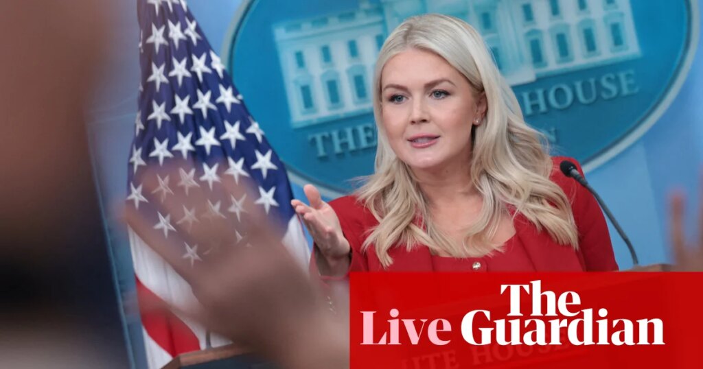 Trump’s press secretary Karoline Leavitt leaving role, president says – US politics live | Donald Trump