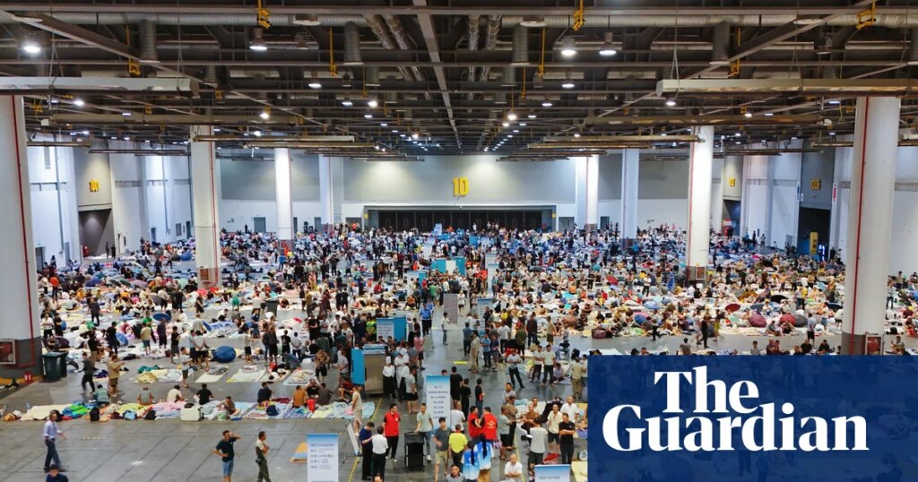 Typhoon Dolphin: more than a million people evacuated in China as record rainfall dumped on Shanghai | Extreme weather Typhoon Dolphin: more than a million people evacuated in China as record rainfall dumped on Shanghai | Extreme weather
