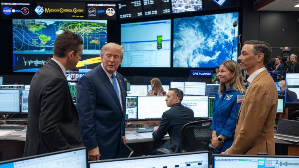 Why it matters that President Trump just dialed into a NASA news conference Why it matters that President Trump just dialed into a NASA news conference