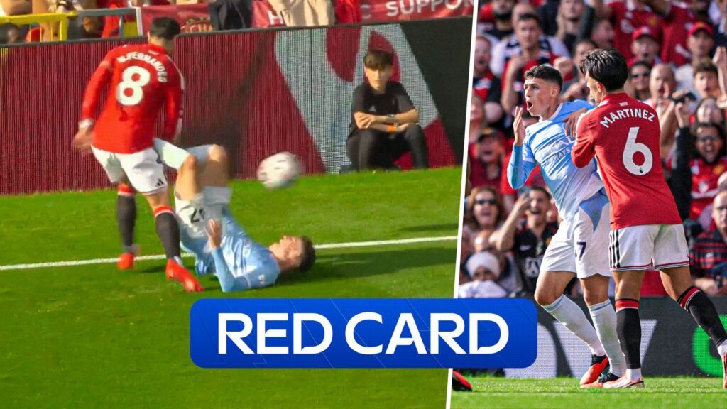 'Oh dear' – Foden sent off in the Manchester Derby!