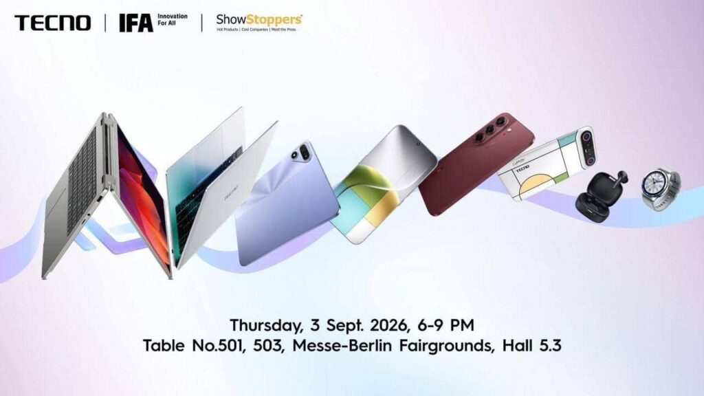 5 Innovative Products TECNO Displayed at IFA 2026