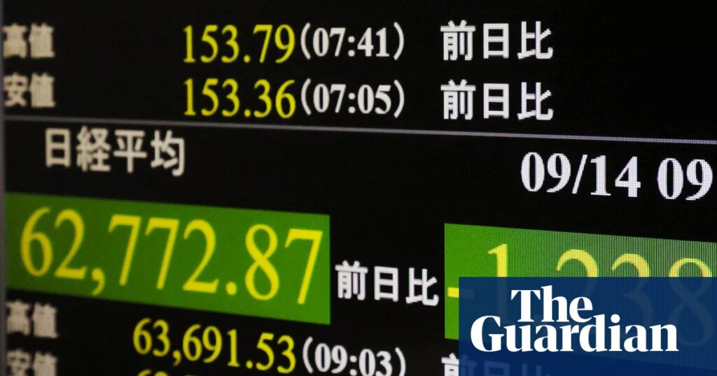 AI-linked stocks fall after tech bosses call for slowdown in ‘reckless’ development | Stock markets