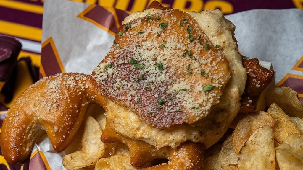 Commanders’ crab stuffed pretzel headlines new NFL 2026 foods