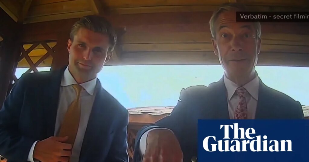 Farage aides step down after undercover report on Reform UK donations | Reform UK