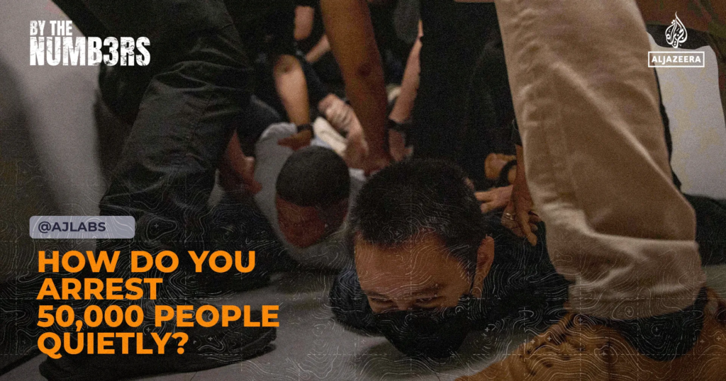 How do you arrest 50,000 people quietly?