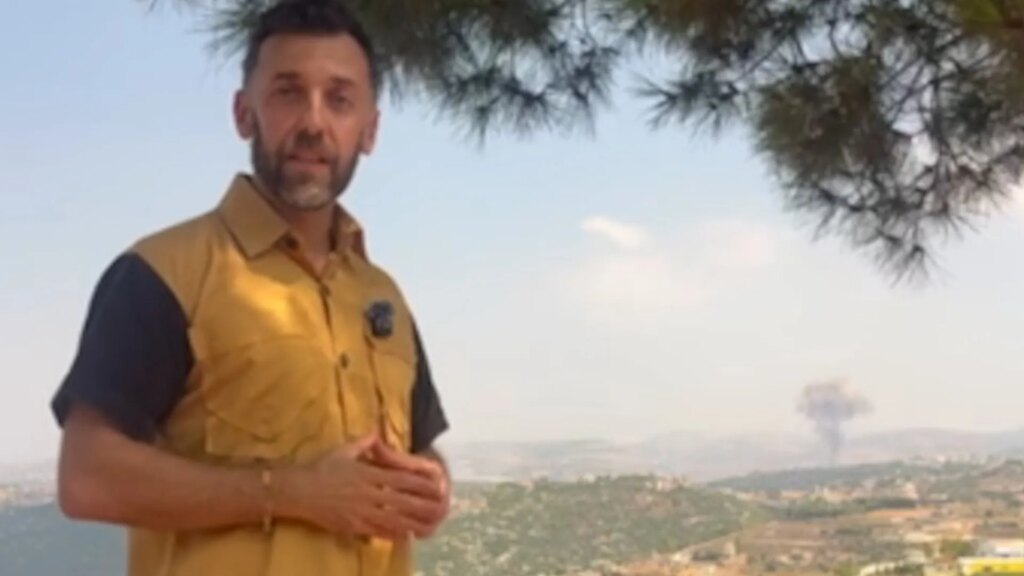Israeli bombing seen behind journalist reporting from Lebanese village | Israel attacks Lebanon