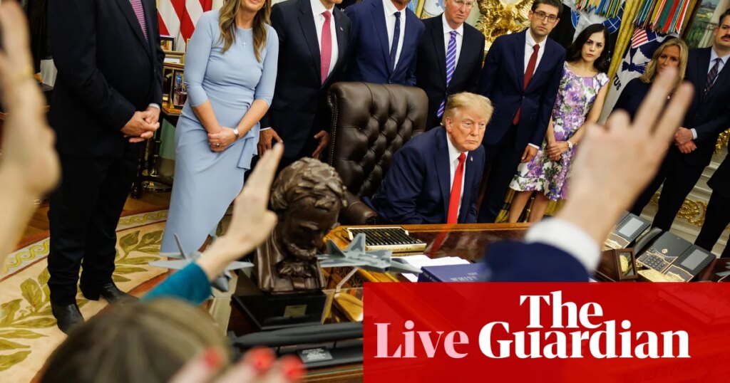Networks halt TV pool coverage of Trump after CNN White House ban – live | Trump administration