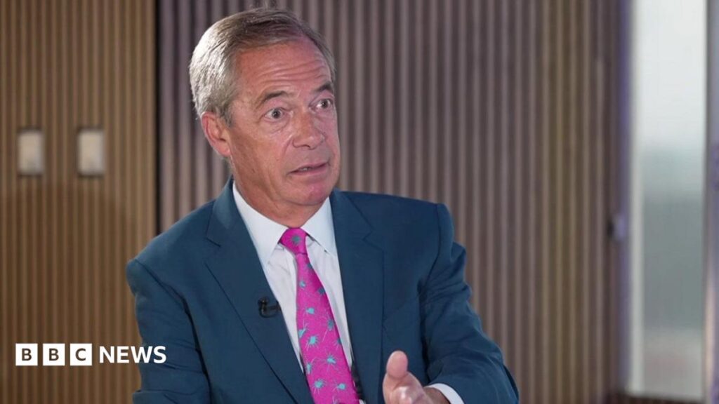 Reform up against ‘complainants’ society’, Nigel Farage tells BBC