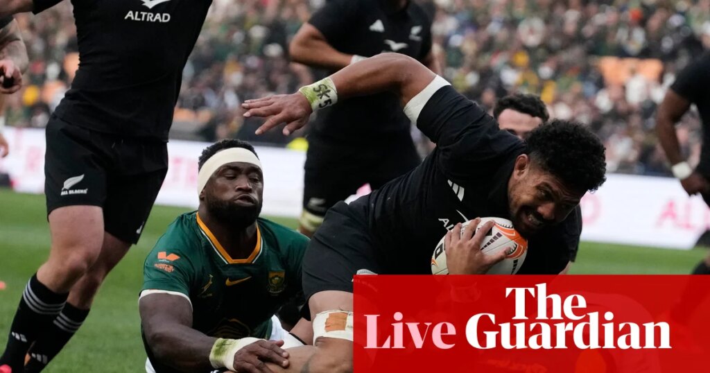 South Africa v New Zealand: rugby union third Test – live | Rugby union