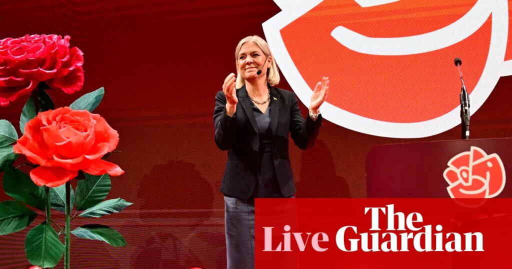Swedish centre-left opposition widens lead to three seats with 95% of votes counted – Europe live | World news