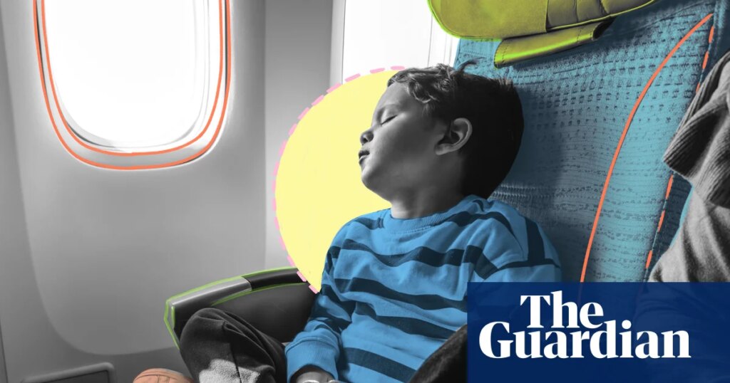 The kindness of strangers: I was a ball of stress taking my four children on an international flight – then a passenger tucked a blanket around my sleeping son | Parents and parenting