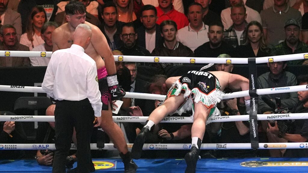 Thomas Carty expects David Allen disqualification after bizarre end to fight on Katie Taylor undercard | Boxing News