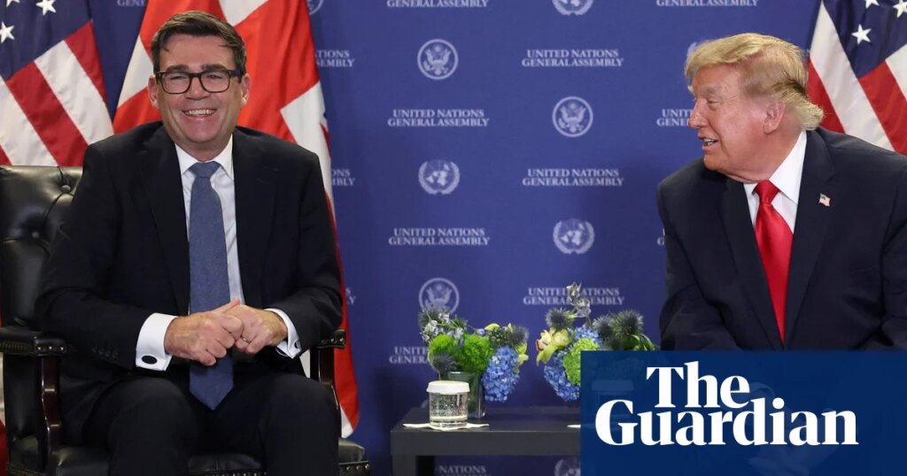 Trump says relations better with Burnham than Starmer after first face-to-face meeting | Donald Trump