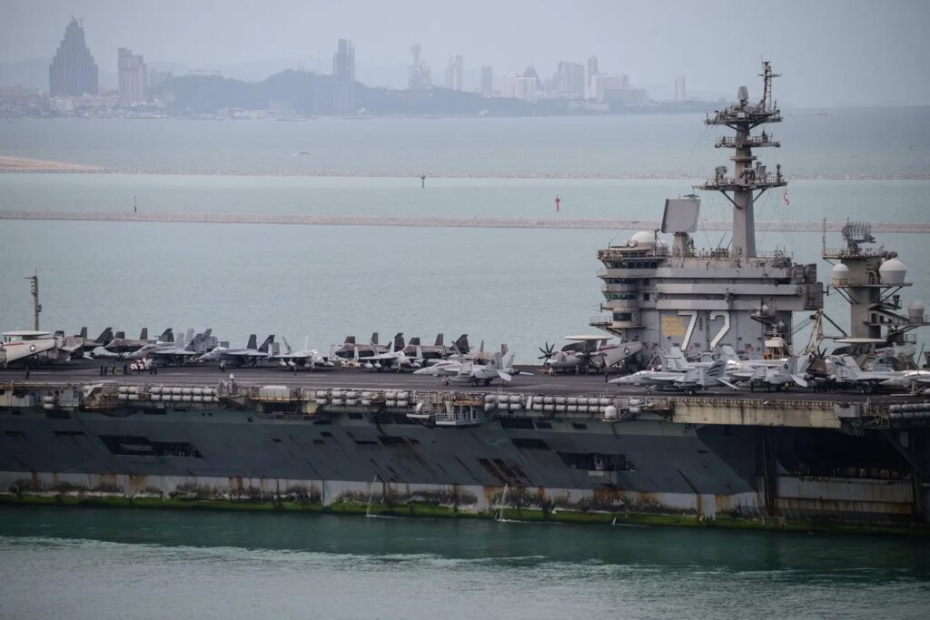 USS Abraham Lincoln Arrives In Thailand After Marathon Middle East Deployment