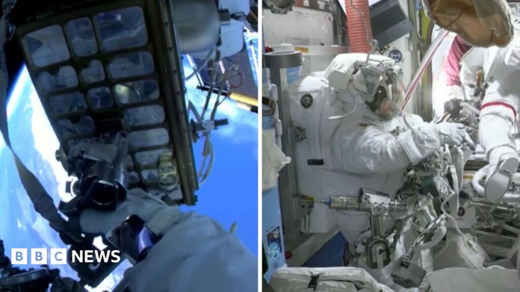 Watch: Astronauts set out on rare all-female spacewalk
