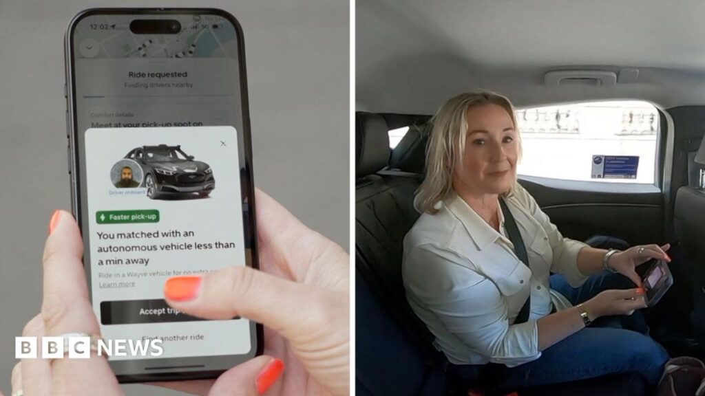 Watch: BBC travels in self-driving Uber around London